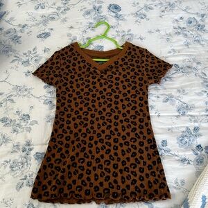 Thereabouts Leopard Print Shirt - Kids Size 6/6X